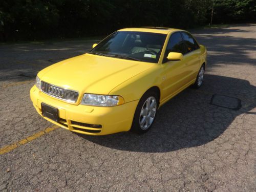 2000 audi s4 6 speed manual imola yellow 112,000 miles