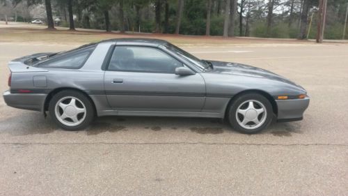 *rare* very clean 1992 gray metallic toyota supra turbo targa 5 speed