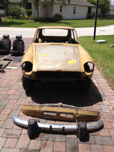 1974 mgbgt, tan, partial restoration, fully disassembled