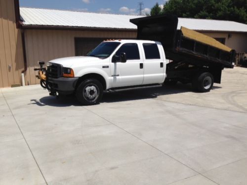 2001 ford f-550 super duty dump truck crew cab