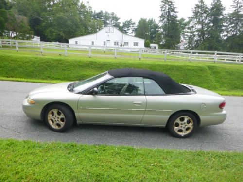 2000 chrysler sebring convertible jxi one owner low priced