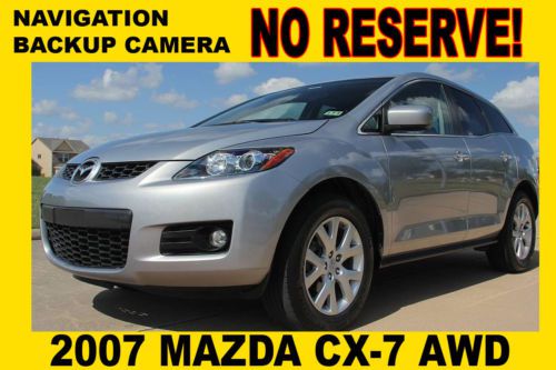 2007 mazda cx-7 awd,navigation,backup camera,leather,watch video,no reserve!!