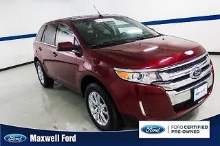 13 ford edge 4dr limited fwd leather my ford touch ford certified pre owned