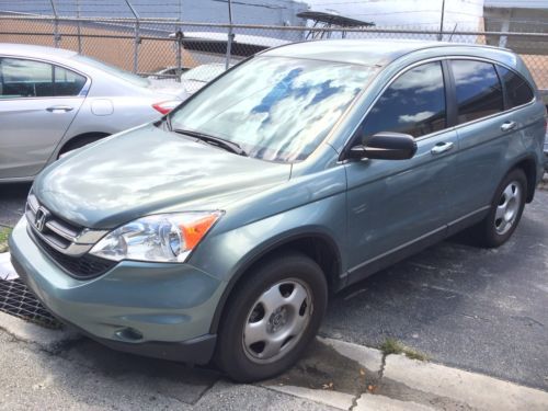 2011 honda crv lx 4-wheel abs teal w/ tan interior (clean title) 2nd owner