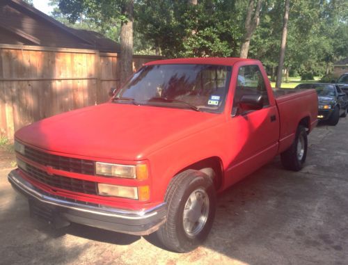1992 good little fullsize shortbed single cab 350ci chevy truck