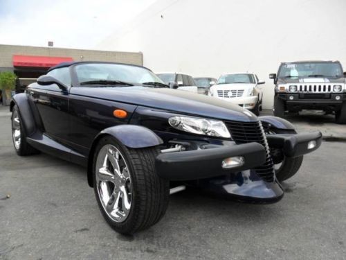 2001 chrysler prowler convertible - 15k miles - prowler midnight blue -