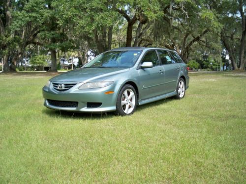 2004 mazda 6 sport wagon,v6,at,1 owner,snrf,lthr,bose,clean,loaded,last bid wins