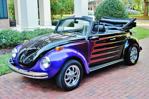 Beautiful restoration 1971 volkswagen beetle convertible custom show paint sweet