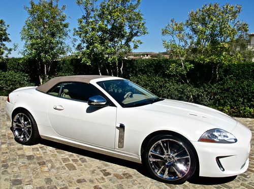 2010 jaguar xkr convertible 5.0l w/walnut burlwood trim