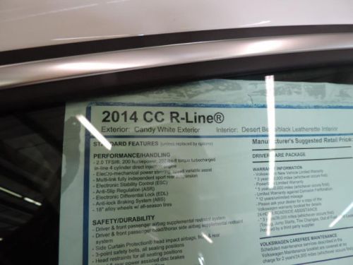 2014 Volkswagen CC 2.0T R-Line, US $36,630.00, image 7