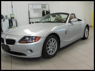 03 bmw z4 silver one owner premium alloy wheels rwd 184 horsepower low miles 24k