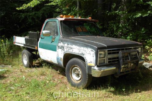 1986 gmc sierra 3500 1 ton flatbed pick-up truck