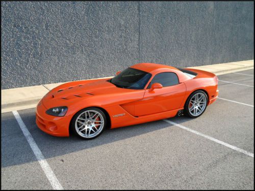 2008 dodge viper srt-10 coupe custom orange 5667 miles
