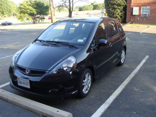 2007 honda fit sport - manual - 79,000 miles - black