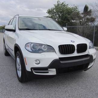 2009 bmw x5 xdrive white/tan 30i! fully loaded