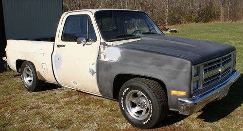 1985 heavy chevy custom pickup hotrod 400+ hp edelbrook carb duel tanks fast !!