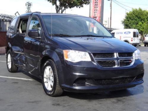 2014 dodge grand caravan sxt damaged rebuilder salvage runs! cooling good! l@@k!