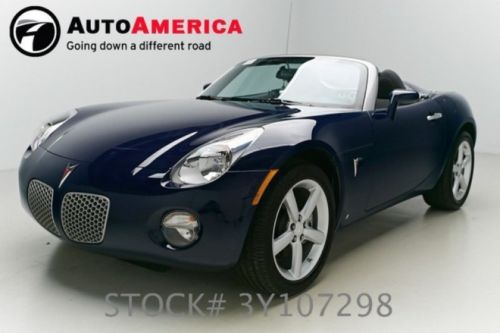 2009 pontiac solstice convertible 16k low miles one 1 owner auto sat radio