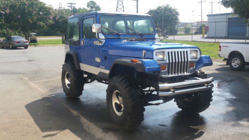 1994 jeep wrangler 350 chevy 400 turbo tranny 36&#034; swampers