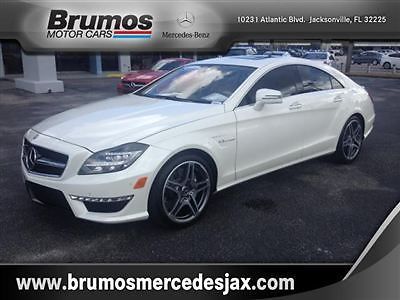 4dr coupe cls63 amg rwd cls-class low miles automatic gasoline 5.5l 8 cyl  white