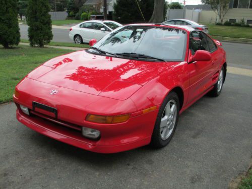 1995 toyota mr2 turbo super red 47k miles no paintwork clean carfax