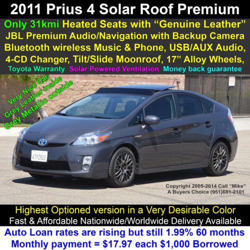 Leather+navigation, solar roof+moonroof, jbl+bluetooth usb rear camera+warranty!