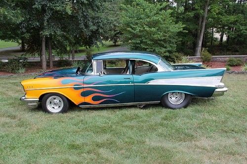 1957 chevy belair 2 dr hdtp prostreet