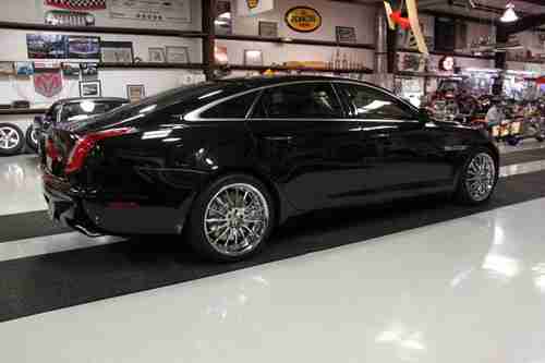 2011 Jaguar XJ L Supercharged NAV Black & London Tan Chrome Wheels Warranty, US $75,000.00, image 2