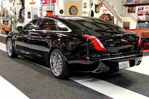 2011 Jaguar XJ L Supercharged NAV Black & London Tan Chrome Wheels Warranty, US $75,000.00, image 3