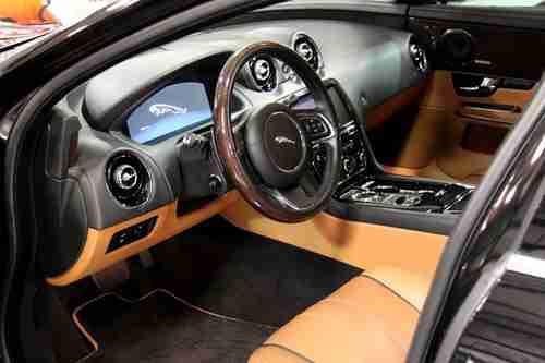 2011 Jaguar XJ L Supercharged NAV Black & London Tan Chrome Wheels Warranty, US $75,000.00, image 4