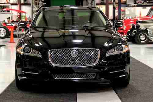 2011 Jaguar XJ L Supercharged NAV Black & London Tan Chrome Wheels Warranty, US $75,000.00, image 6