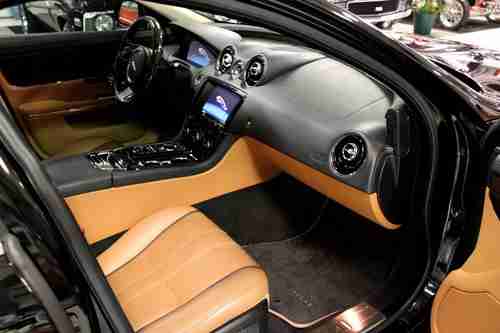 2011 Jaguar XJ L Supercharged NAV Black & London Tan Chrome Wheels Warranty, US $75,000.00, image 8