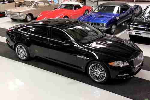 2011 Jaguar XJ L Supercharged NAV Black & London Tan Chrome Wheels Warranty, US $75,000.00, image 10