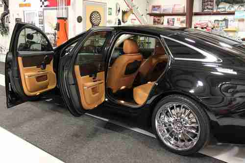 2011 Jaguar XJ L Supercharged NAV Black & London Tan Chrome Wheels Warranty, US $75,000.00, image 11