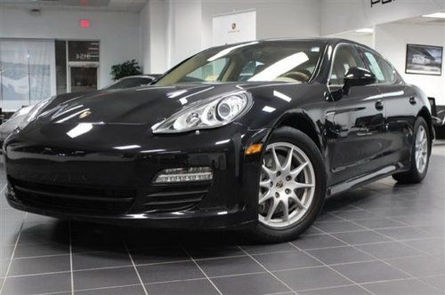 Porsche panamera s navigation low miles black leather heated seats wood trim