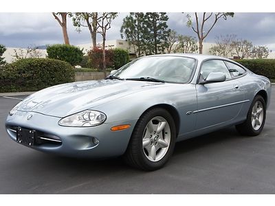 1997 jaguar xk8 coupe ice blue 4.0l v8 auto leather alloys low miles cd -nice-