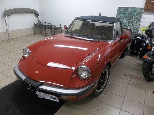 1988 alfa romeo spider quadrifoglio graduate edition convertible low miles!!!