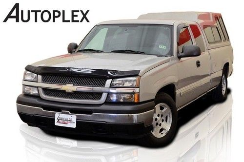 One owner! 2005 chevy silverado ext cab ls long bed camper shell!
