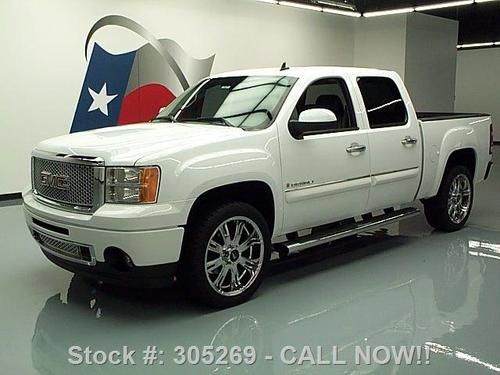 2008 gmc sierra denali crew leather nav dvd 22's 46k mi texas direct auto