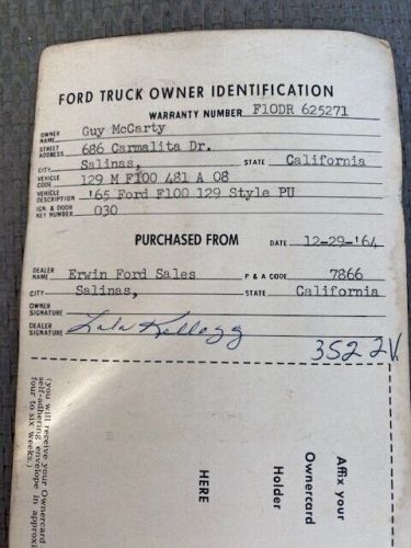 1965 Ford F-100, US $8,000.00, image 16