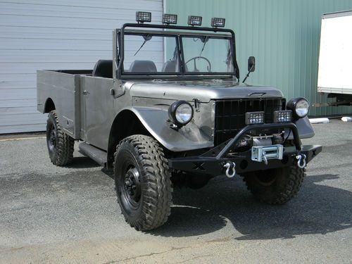 Custom dodge power wagon m43 ~ v8 ~ gps ~ winch bumper ~ survival ready m37 4x4