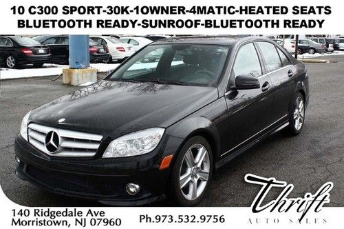 10 c300 sport-30k-1 owner-4matic-heated seats-bluetooth ready-sunroof