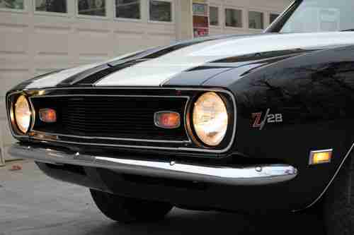1968 CAMARO with the good stuff.....Z28 REPLICA.....GREAT BLACK PAINT, US $21,850.00, image 3