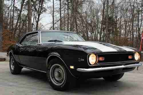 1968 CAMARO with the good stuff.....Z28 REPLICA.....GREAT BLACK PAINT, US $21,850.00, image 5