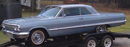 1963 chevy chevrolet impala 2 door htc coupe survivor barn find