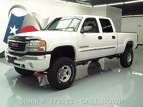 2006 gmc sierra 2500 sle crew 4x4 lifted 6.0l v8 63k mi texas direct auto