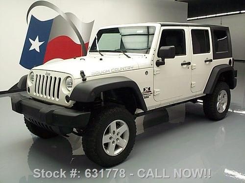 2008 jeep wrangler unltd x lifted 4x4 6-spd hardtop 54k texas direct auto