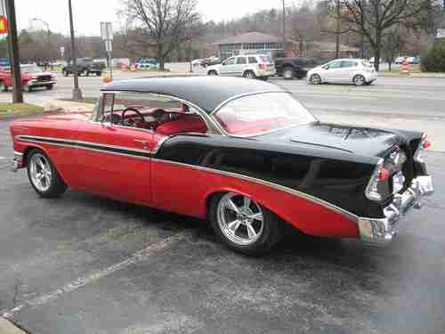 1956 Chevrolet Bel Air Two Tone 327 4 speed AC Recent Restoration, image 20