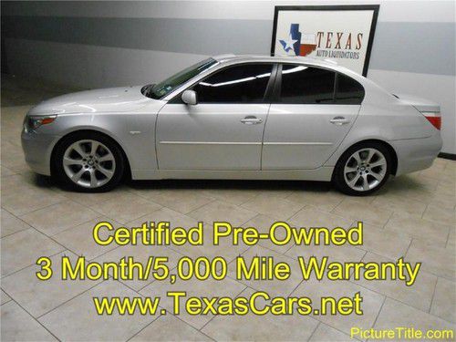 05 bmw 545i sport gps/nav certified pre-owned warranty we finance!!!