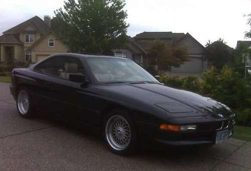 Original 1997 bmw 840 black with tan interior. one out of 11 from the last year